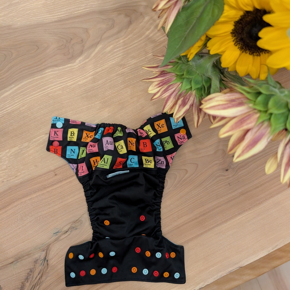 Bella Luna OS Pocket Cloth Diaper | Periodic Table